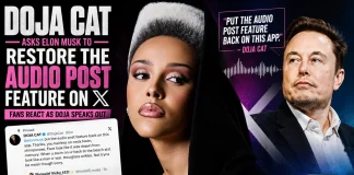 Doja Cat Urges Elon Musk to Restore Twitter/X Audio Post Feature Doja Cat asks Elon Musk to restore the audio post feature on Twitter/X