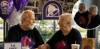 81-Year-Old Couple Renews Vows at Taco Bell for 60th Anniversary Taco Bell vow renewal 81 year old