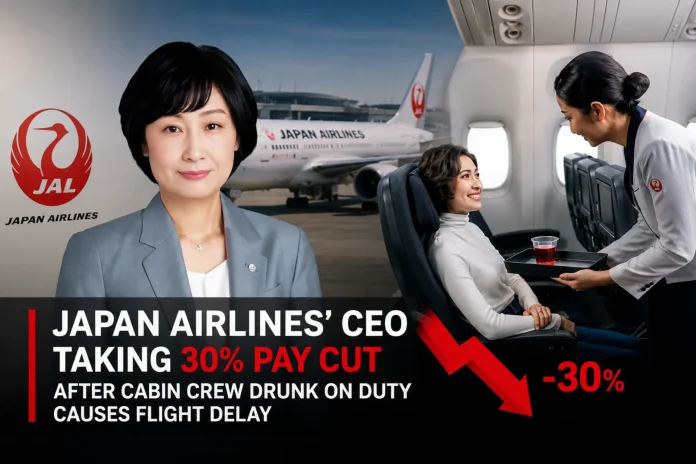 Japan Airlines CEO pay cut