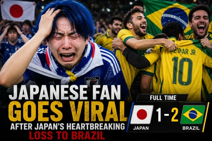 Japanese fan viral loss to Brazil
