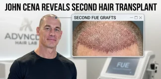 John Cena Reveals Second FUE Hair Transplant John Cena hair transplant