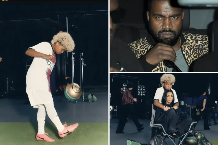 Kanye West Kim Kardashian Saint West PSG