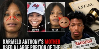 Carmelo Anthony’s Mother Under Fire for Alleged Nose Surgery with Legal Defense Funds Carmelo Anthony mother plastic surgery