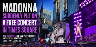 Madonna’s Surprise Times Square Concert Stuns NYC Madonna Times Square concert