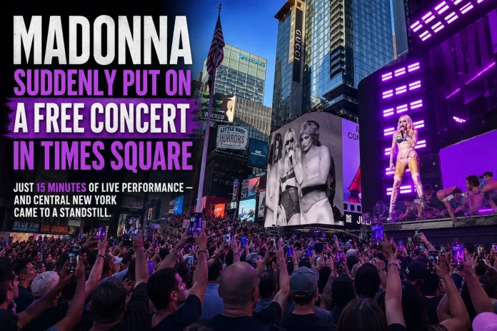Madonna Times Square concert