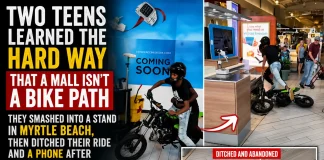 Myrtle Beach Mall Mayhem: Teens’ Bike Joyride Ends in Smash-Up & Escape teens bike mall Myrtle Beach