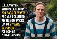 U.K. Lawyer Faces 2 Years in Prison for Cleaning Up Polluted River Without Permit UK lawyer river cleanup