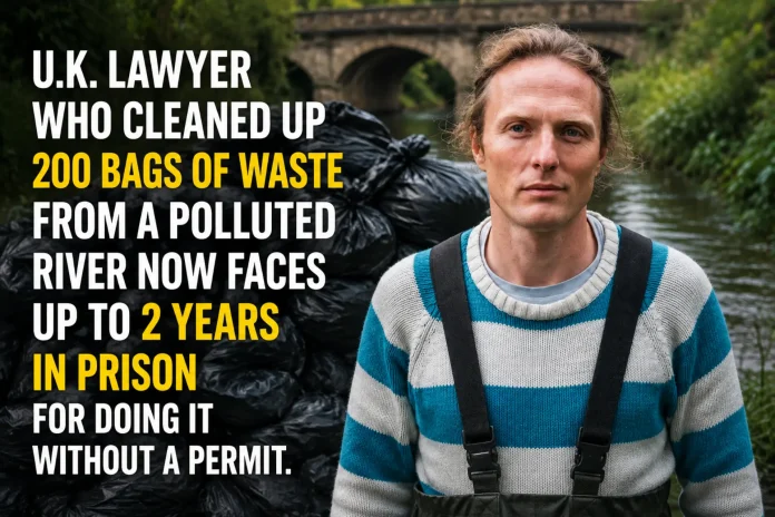 UK lawyer river cleanup