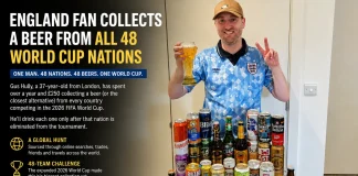 World Cup Fan Collects Beers From All 48 Competing Nations World Cup fan beer collection