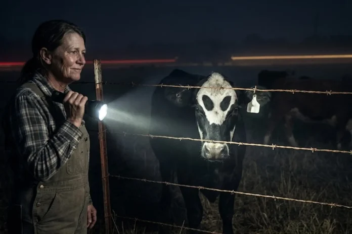 alien faced cow Arkansas