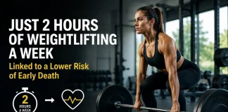 2 Hours of Weightlifting Weekly Slashes Early Death Risk, Study Finds weightlifting lower early death risk
