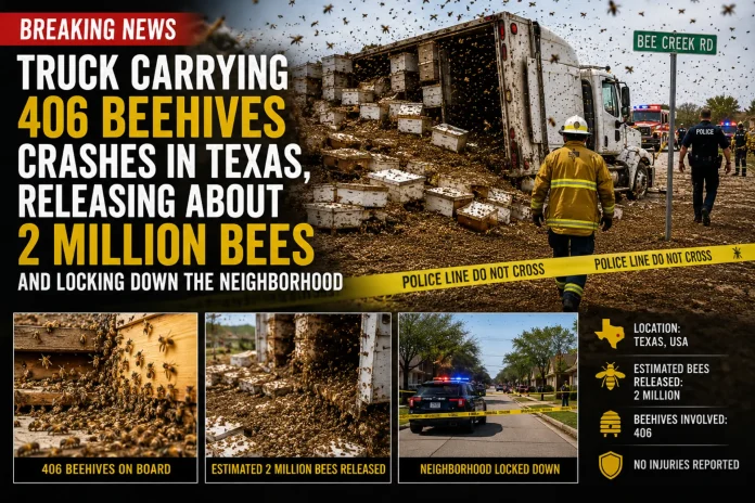 Texas Bee Truck Crash
