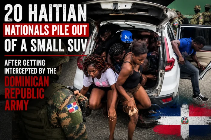 Dominican Republic Army SUV interception