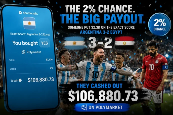 Argentina vs Egypt bet