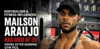 Bodybuilder Mailson Araujo Dies at 35 Hours After Gym Post Mailson Araujo death