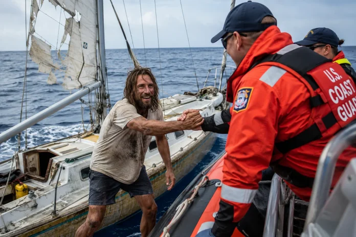 California man rescued at sea
