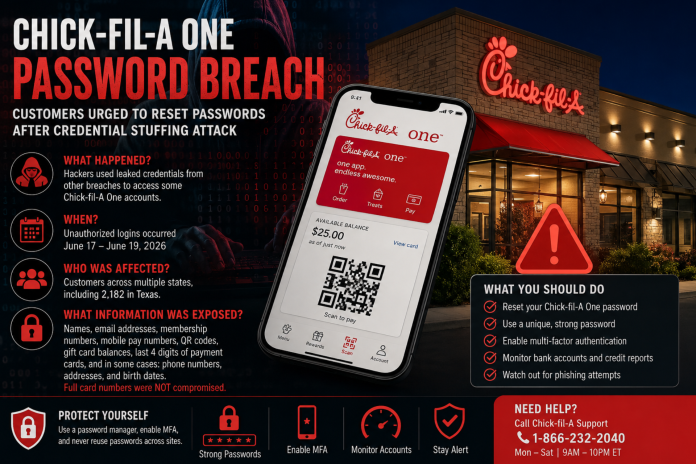 Chick-fil-A password reset hack