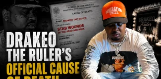 Drakeo The Ruler Official Cause of Death Revealed: Fatal Neck Slash Drakeo The Ruler cause of death