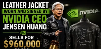 Nvidia CEO Jensen Huang’s Iconic Leather Jacket Sells for $960,000 at Auction Jensen Huang Leather Jacket