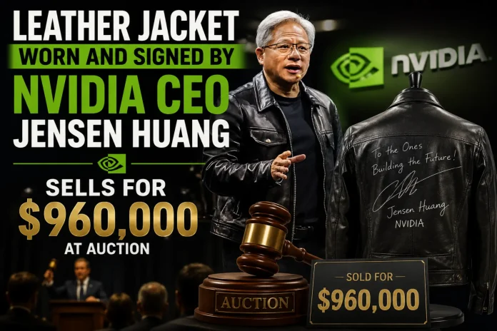 Jensen Huang Leather Jacket