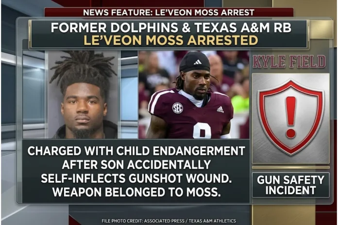 Leveon Moss arrested toddler gun incident