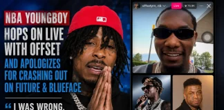 NBA Youngboy Apologizes for Outburst on Future & Blueface During IG Live with Offset NBA Youngboy apologizes Offset live