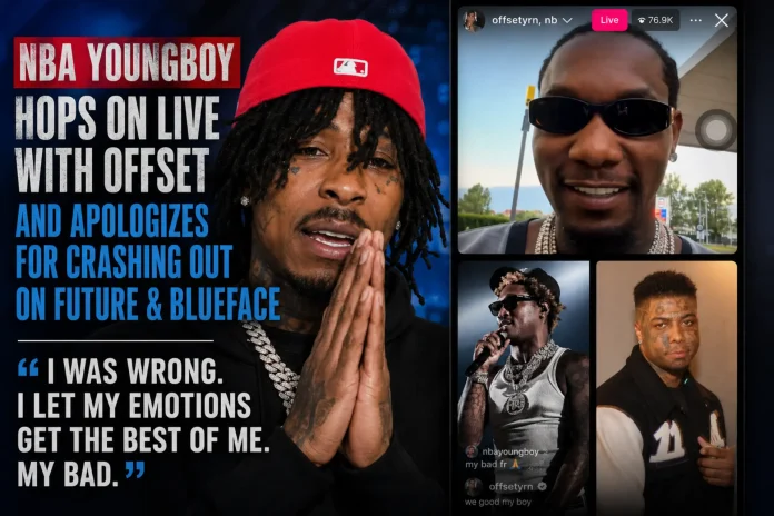 NBA Youngboy apologizes Offset live