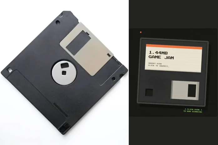 1.44MB floppy disk indie game contest