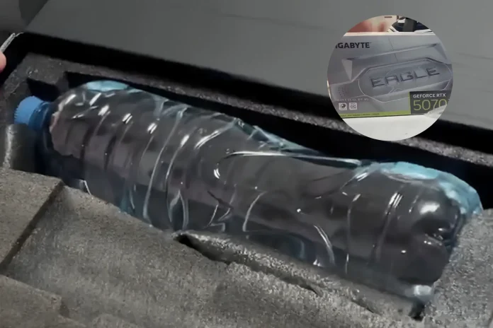 RTX 5070 Ti water bottle scam