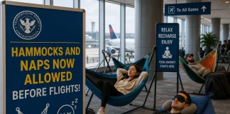 TSA Surprises Travelers: Hammocks and Naps Now Allowed Before Flights TSA Surprises Travelers: Hammocks and Naps Now Allowed Before Flights