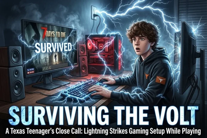 Texas teen lightning strike gaming
