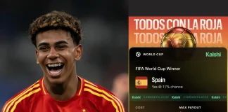 Trader Places $170K on Spain to Win World Cup on Kalshi, Eyes $1M Payout Kalshi World Cup bet Spain