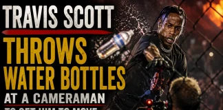 Travis Scott Throws Water Bottle at Cameraman During Recent Concert Travis Scott cameraman