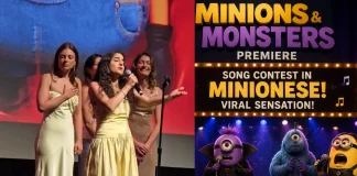 Viral ‘Minionese’ Song Contest Steals the Show at Minions & Monsters Premiere Minions & Monsters Premiere Song Contest