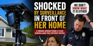 Virginia Woman Shocked by Mystery Flock Surveillance Pole Outside Home Flock surveillance pole
