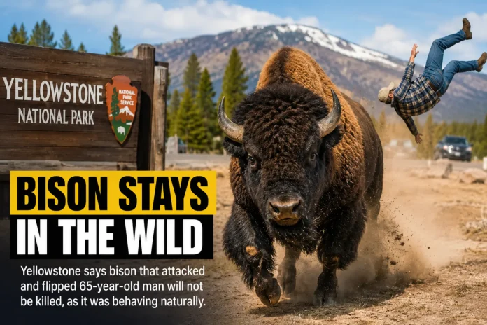 Yellowstone bison attack 65-year-old man