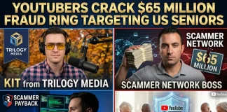 YouTubers Scammer Payback and Trilogy Media Help Crack $65M Fraud Ring Scammer Payback Trilogy Media fraud ring