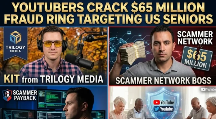 YouTubers Scammer Payback and Trilogy Media Help Crack $65M Fraud Ring Scammer Payback Trilogy Media fraud ring
