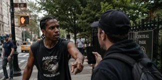 A$AP Rocky Confronts Alleged Stalker While Jogging in NYC ASAP Rocky NYC stalker