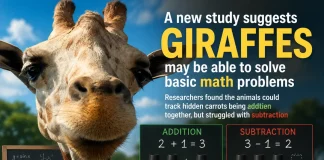 New Study Suggests Giraffes Can Solve Basic Math Problems giraffes solve math problems