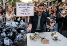 Man Sells Out Cubes of Garbage From Taylor Swift & Travis Kelce’s Wedding Taylor Swift wedding garbage cubes