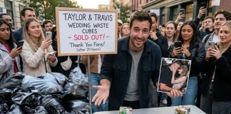 Man Sells Out Cubes of Garbage From Taylor Swift & Travis Kelce’s Wedding Taylor Swift wedding garbage cubes