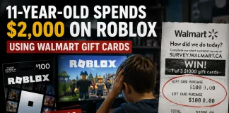 11-Year-Old Boy Spends $2,000 of Family’s Emergency Savings on Roblox Gift Cards
