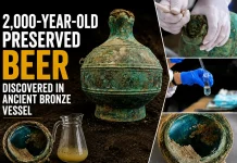 2,000-Year-Old Preserved Beer Discovered in Ancient Bronze Vessel 2000 year old beer discovered