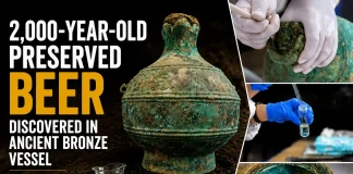 2,000-Year-Old Preserved Beer Discovered in Ancient Bronze Vessel 2000 year old beer discovered