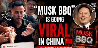 Elon Musk Lookalike Chef Goes Viral at Chinese BBQ Elon Musk lookalike chef China
