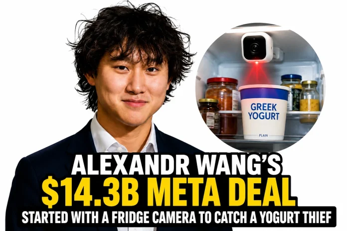 Alexandr Wang's $14.3B Meta Deal Started With a Fridge Camera to Catch a Yogurt Thief