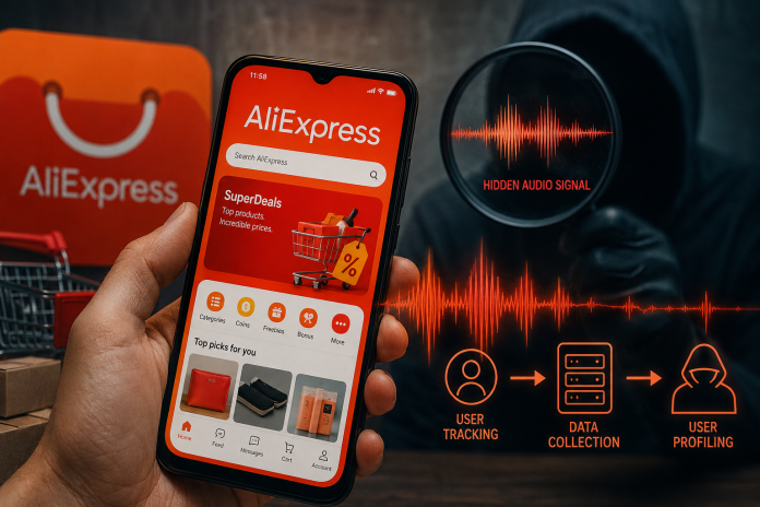 AliExpress audio fingerprinting