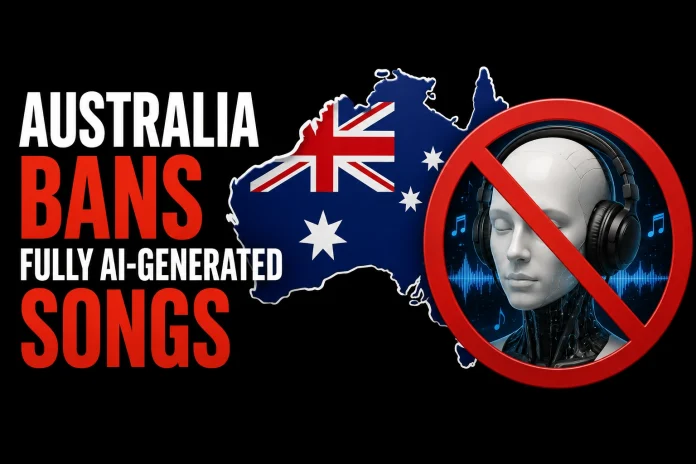 Australia Bans Fully AI-Generated Songs From Official Music Charts in Industry-First Move