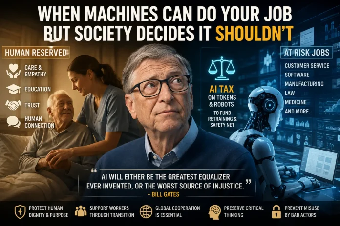 Bill Gates Calls for 'Human Reserved' Jobs to Block AI Replacement